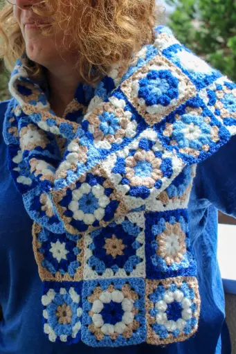 Echarpe en Granny Square